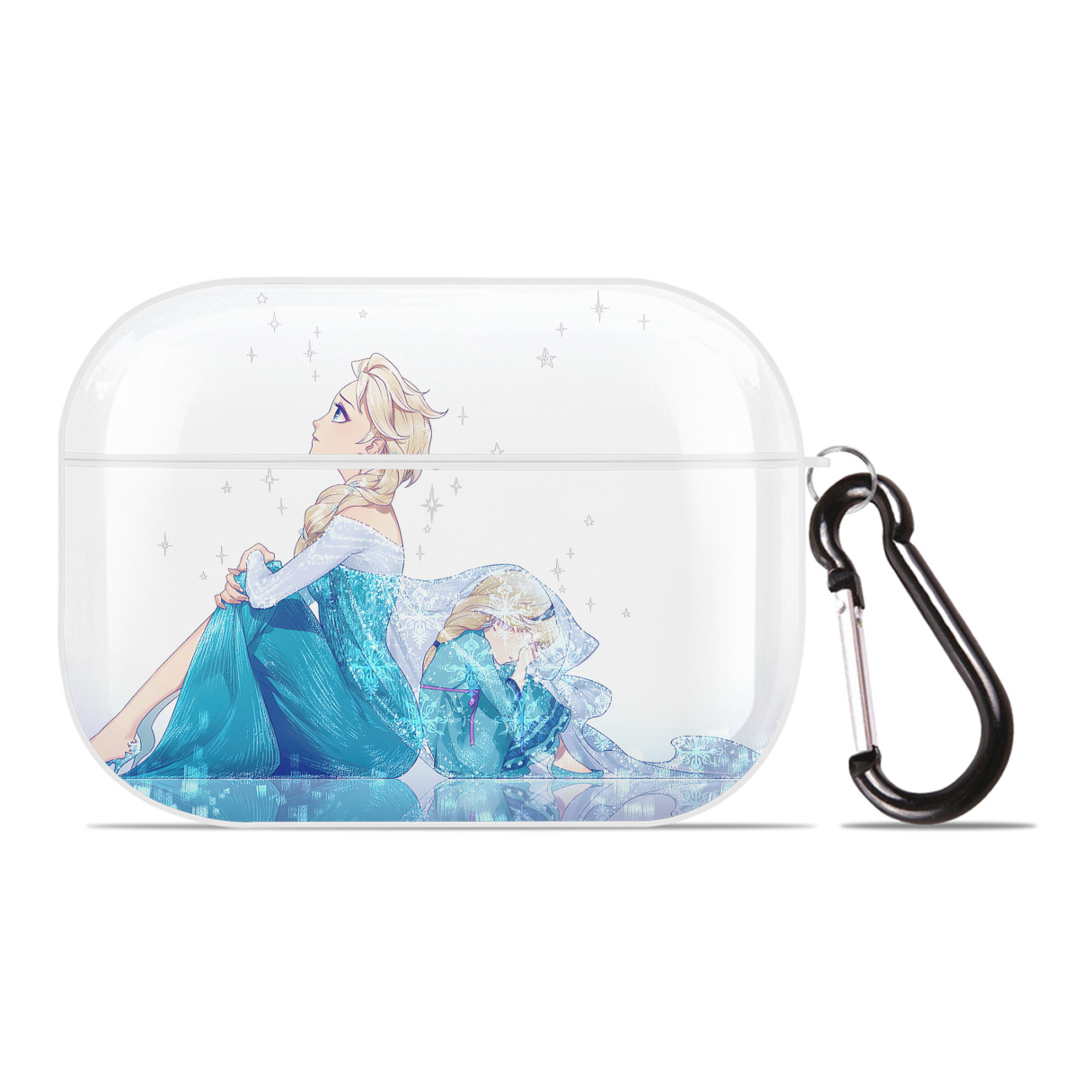 （画像用） アナと雪の女王 アンナ エルサ Frozen Anna Elsa 【AirPods Pro用】ハードシェル保護ケース 耐衝撃・防指紋・カラビナ付き商品仕様