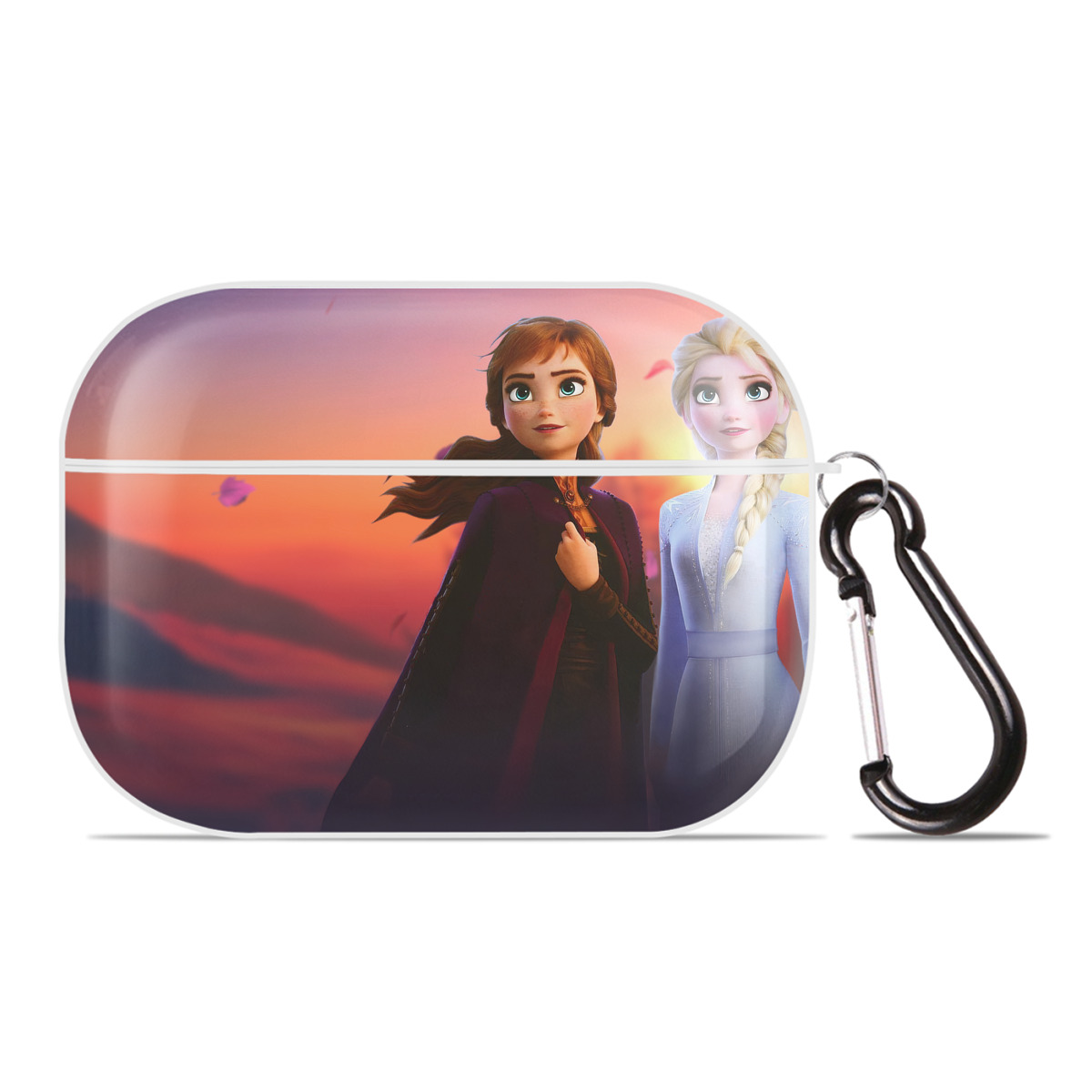 （画像用） アナと雪の女王 アンナ エルサ Frozen Anna Elsa 【AirPods Pro用】ハードシェル保護ケース 耐衝撃・防指紋・カラビナ付き商品仕様