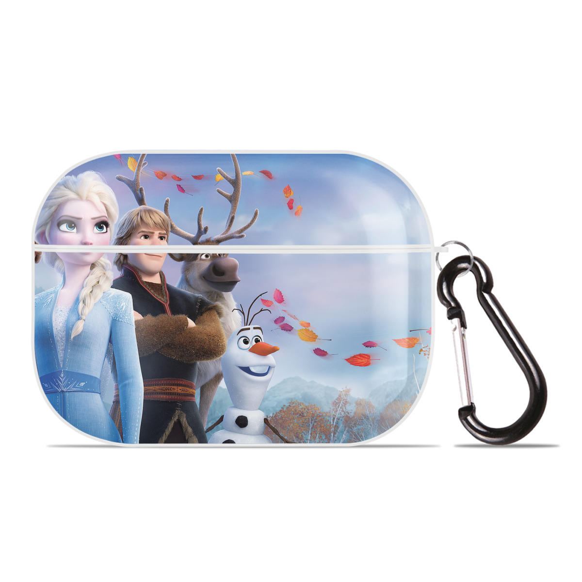 （画像用） アナと雪の女王 アンナ エルサ Frozen Anna Elsa 【AirPods Pro用】ハードシェル保護ケース 耐衝撃・防指紋・カラビナ付き商品仕様