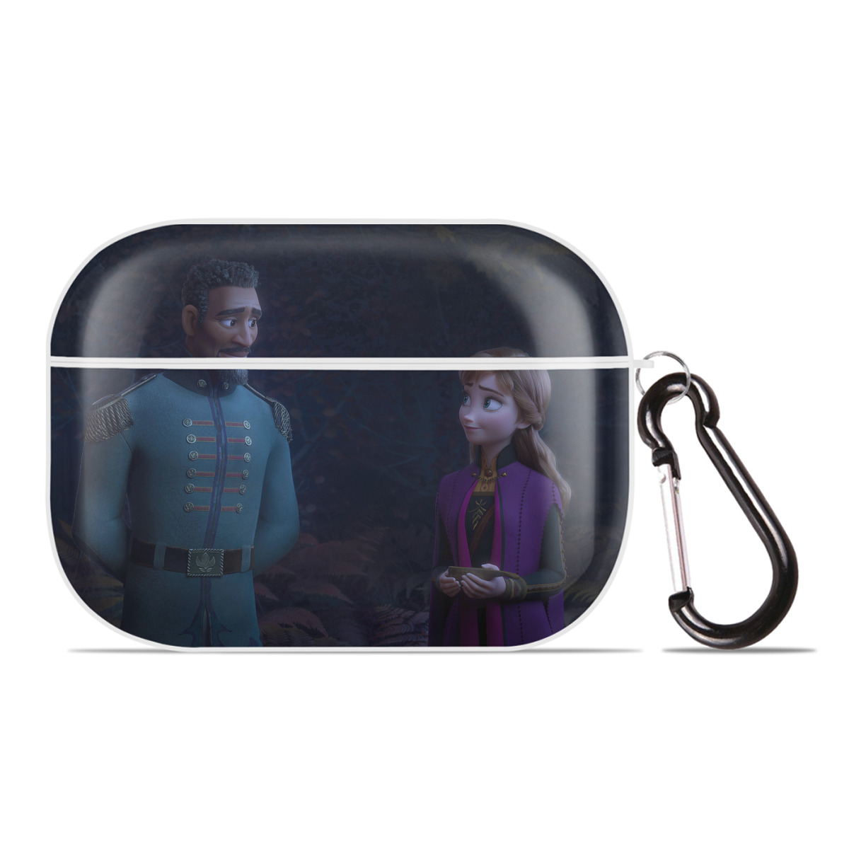 （画像用） アナと雪の女王 アンナ エルサ Frozen Anna Elsa 【AirPods Pro用】ハードシェル保護ケース 耐衝撃・防指紋・カラビナ付き商品仕様