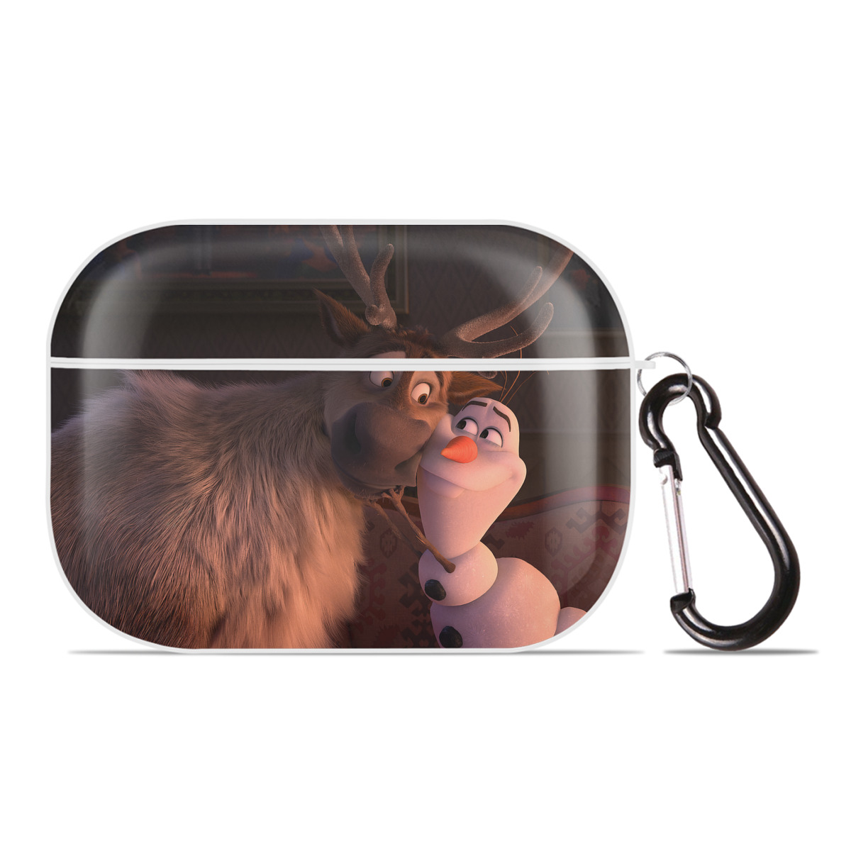 （画像用） アナと雪の女王 アンナ エルサ Frozen Anna Elsa 【AirPods Pro用】ハードシェル保護ケース 耐衝撃・防指紋・カラビナ付き商品仕様
