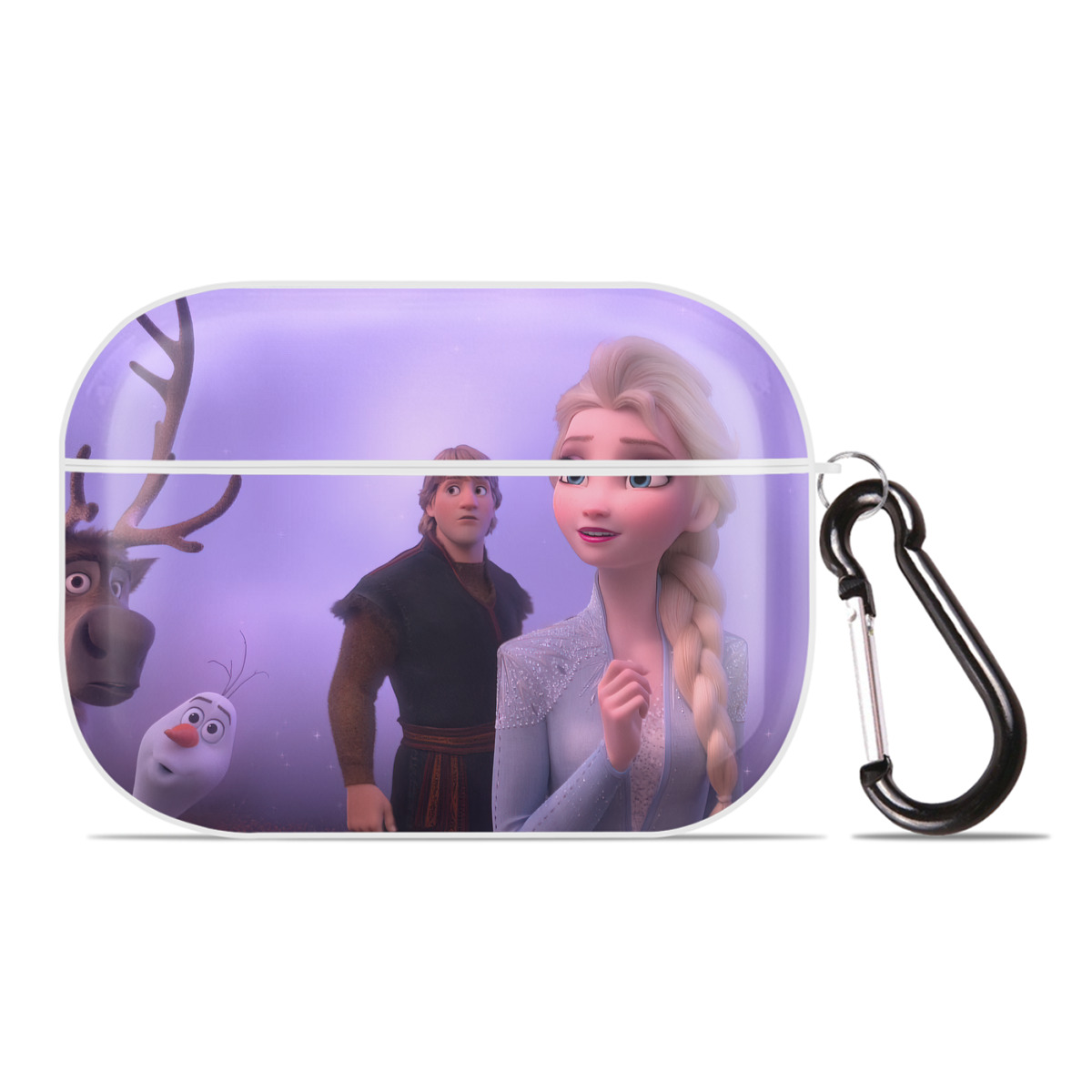 （画像用） アナと雪の女王 アンナ エルサ Frozen Anna Elsa 【AirPods Pro用】ハードシェル保護ケース 耐衝撃・防指紋・カラビナ付き商品仕様