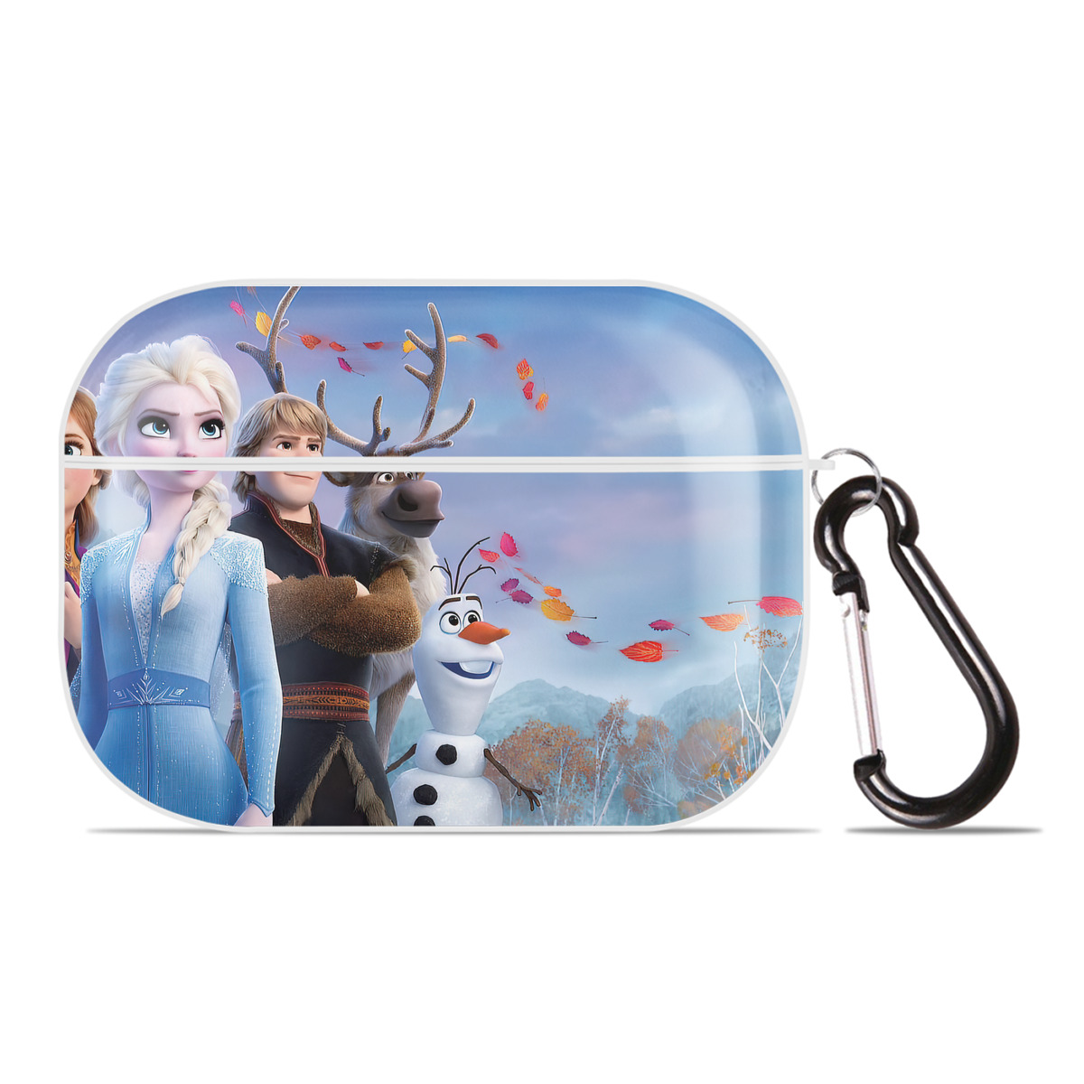 （画像用） アナと雪の女王 アンナ エルサ Frozen Anna Elsa 【AirPods Pro用】ハードシェル保護ケース 耐衝撃・防指紋・カラビナ付き商品仕様