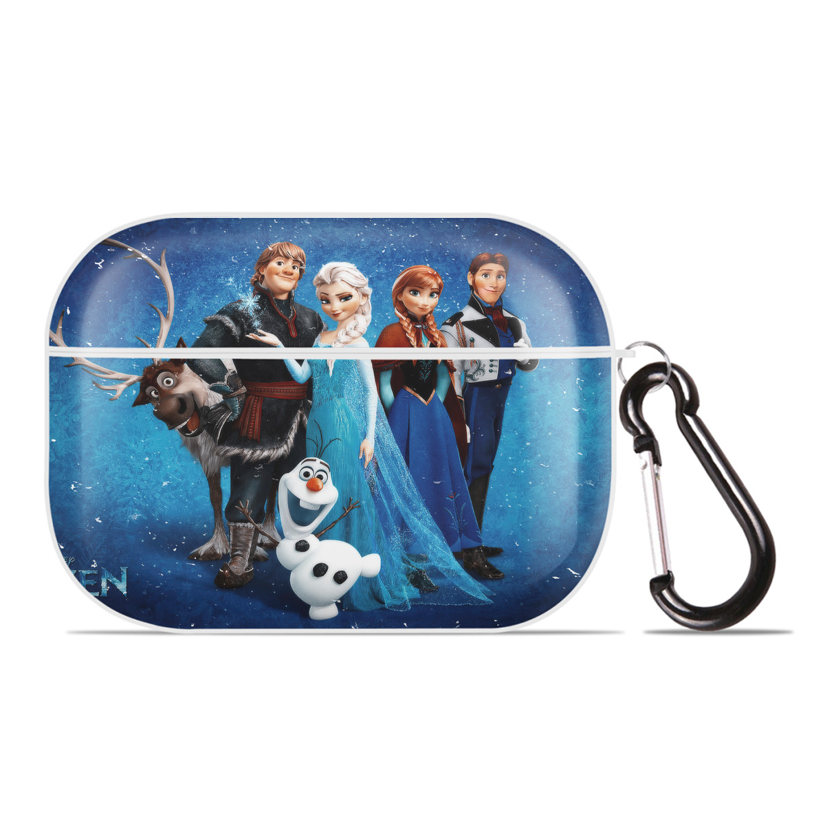 （画像用） アナと雪の女王 アンナ エルサ Frozen Anna Elsa 【AirPods Pro用】ハードシェル保護ケース 耐衝撃・防指紋・カラビナ付き商品仕様