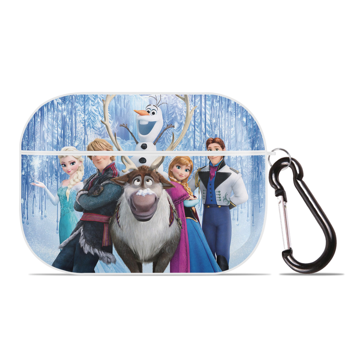 （画像用） アナと雪の女王 アンナ エルサ Frozen Anna Elsa 【AirPods Pro用】ハードシェル保護ケース 耐衝撃・防指紋・カラビナ付き商品仕様