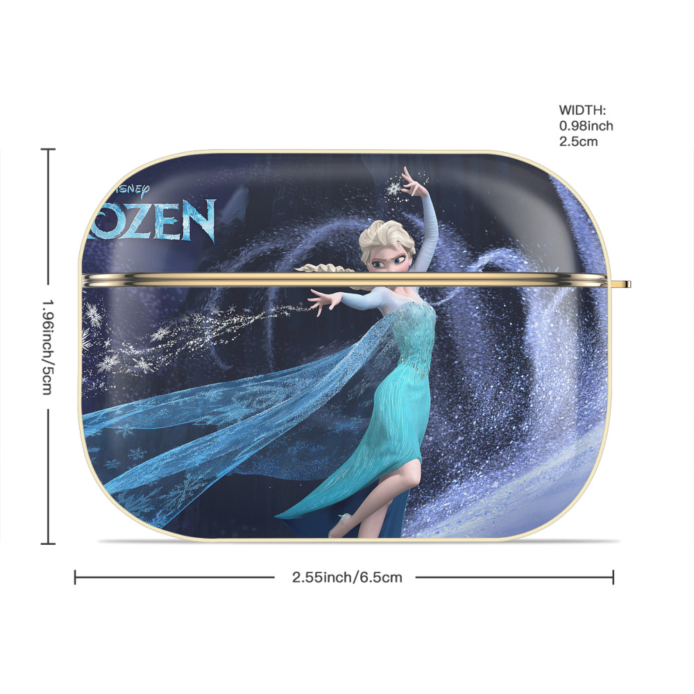 アナと雪の女王 アンナ エルサ Frozen Anna Elsa 【AirPods Pro用】ハードシェル保護ケース｜耐衝撃・防指紋・カラビナ付き商品仕様