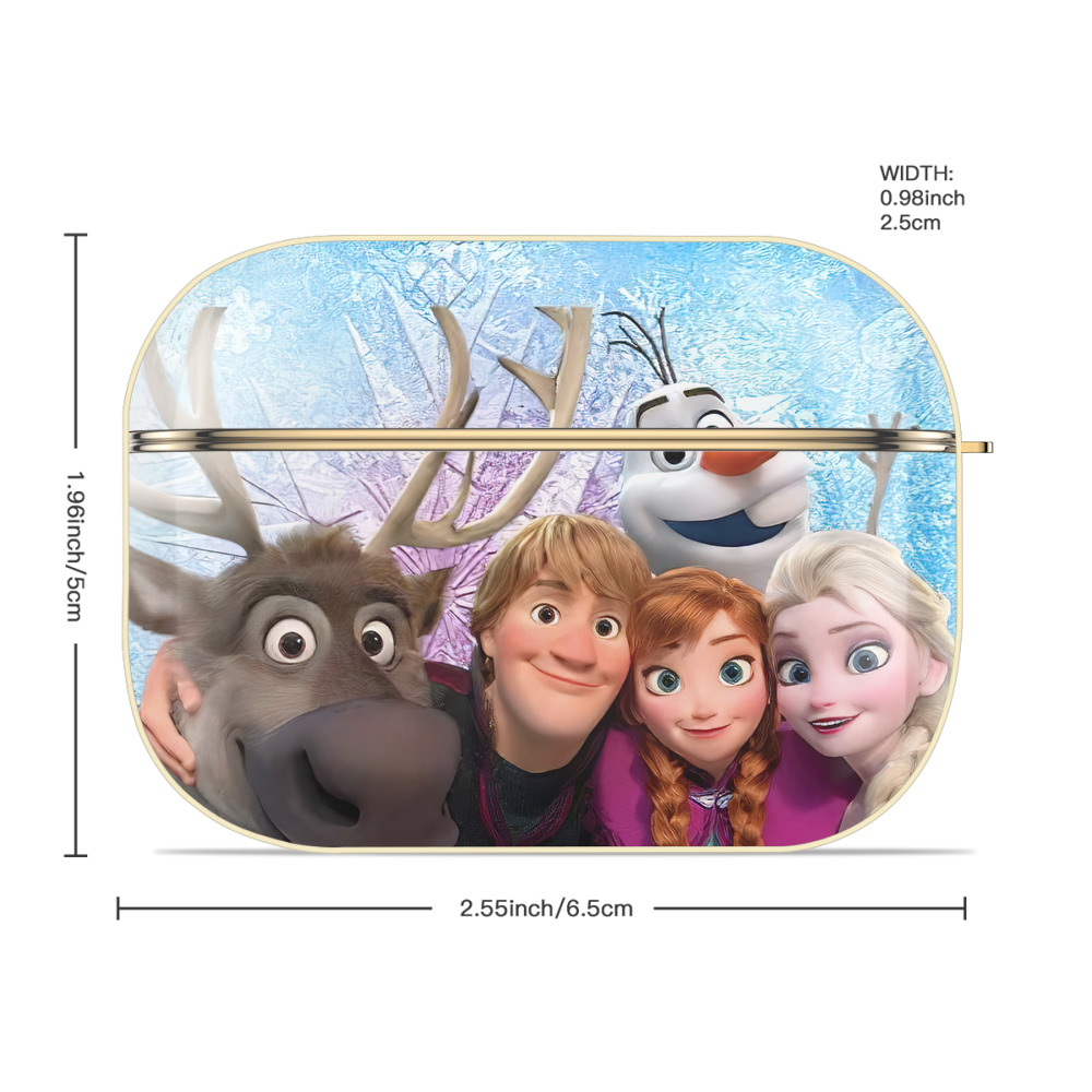 アナと雪の女王 アンナ エルサ Frozen Anna Elsa 【AirPods Pro用】ハードシェル保護ケース｜耐衝撃・防指紋・カラビナ付き商品仕様