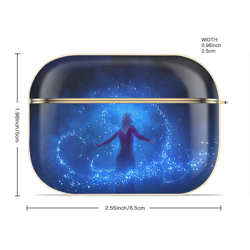 アナと雪の女王 アンナ エルサ Frozen Anna Elsa 【AirPods Pro用】ハードシェル保護ケース｜耐衝撃・防指紋・カラビナ付き商品仕様