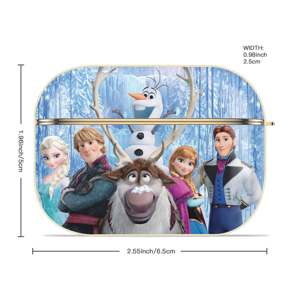 アナと雪の女王 アンナ エルサ Frozen Anna Elsa 【AirPods Pro用】ハードシェル保護ケース｜耐衝撃・防指紋・カラビナ付き商品仕様