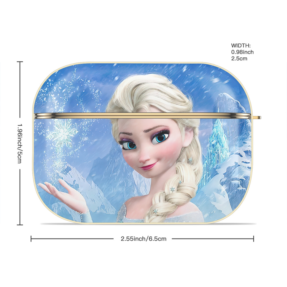 アナと雪の女王 アンナ エルサ Frozen Anna Elsa 【AirPods Pro用】ハードシェル保護ケース｜耐衝撃・防指紋・カラビナ付き商品仕様