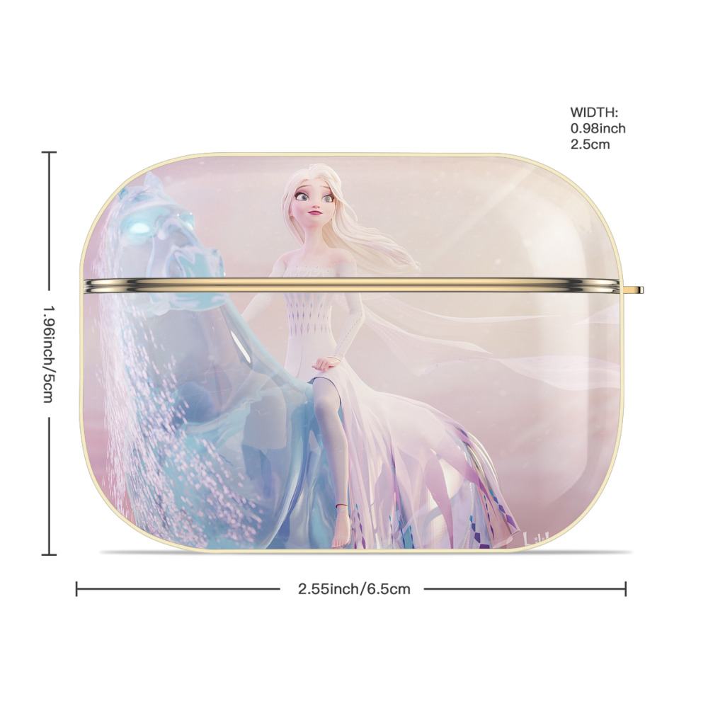 アナと雪の女王 アンナ エルサ Frozen Anna Elsa 【AirPods Pro用】ハードシェル保護ケース｜耐衝撃・防指紋・カラビナ付き商品仕様