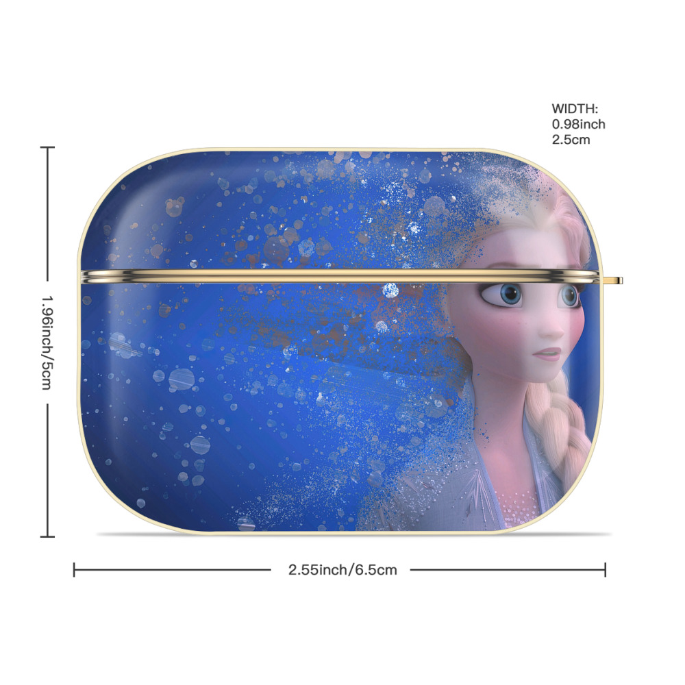アナと雪の女王 アンナ エルサ Frozen Anna Elsa 【AirPods Pro用】ハードシェル保護ケース｜耐衝撃・防指紋・カラビナ付き商品仕様