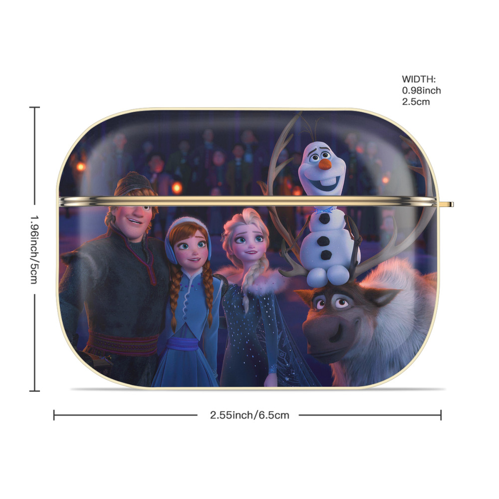 アナと雪の女王 アンナ エルサ Frozen Anna Elsa 【AirPods Pro用】ハードシェル保護ケース｜耐衝撃・防指紋・カラビナ付き商品仕様