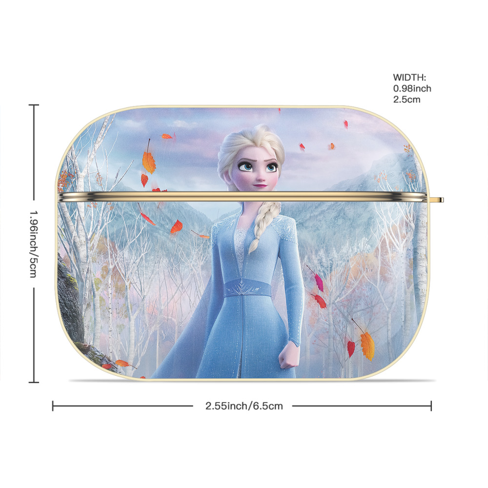 アナと雪の女王 アンナ エルサ Frozen Anna Elsa 【AirPods Pro用】ハードシェル保護ケース｜耐衝撃・防指紋・カラビナ付き商品仕様