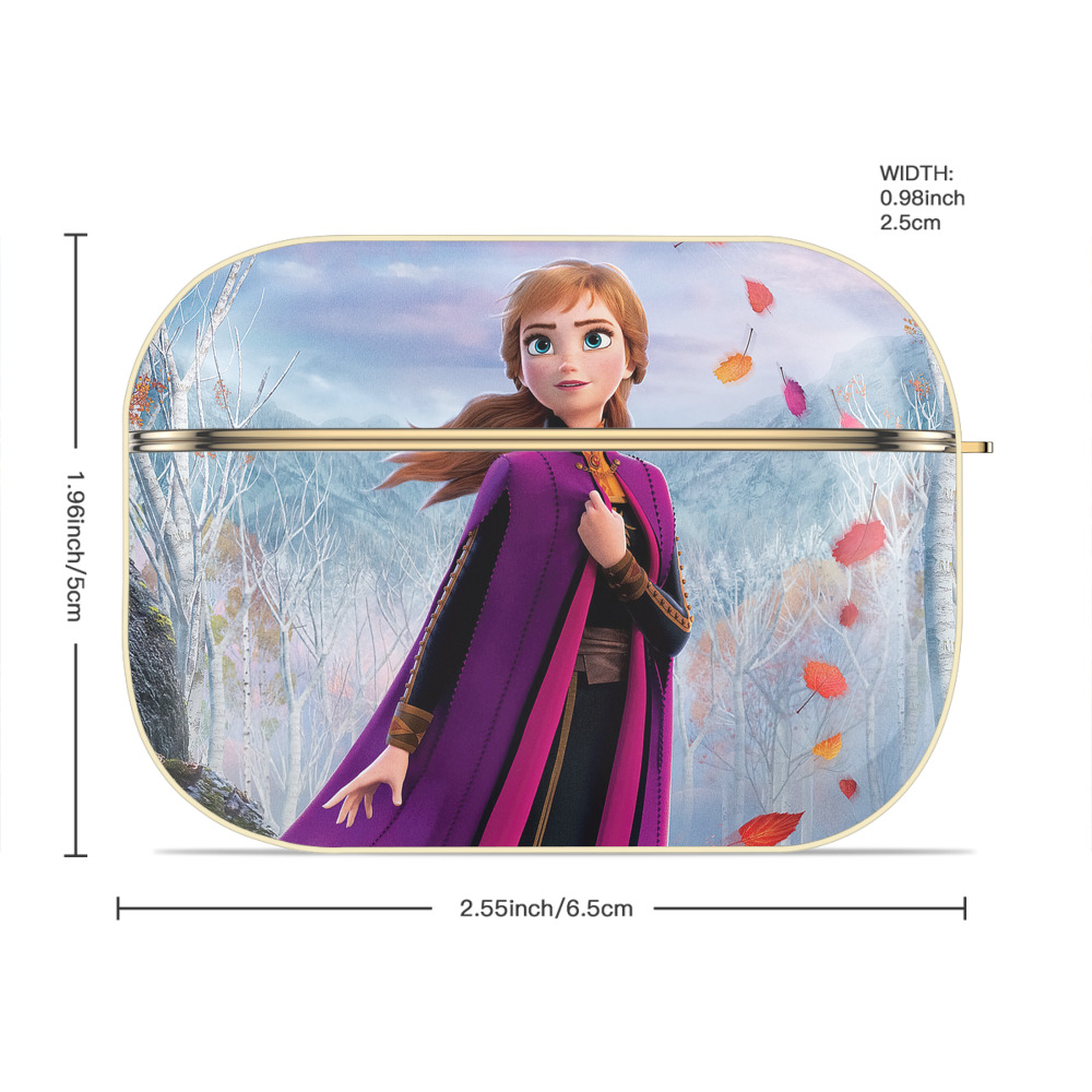 アナと雪の女王 アンナ エルサ Frozen Anna Elsa 【AirPods Pro用】ハードシェル保護ケース｜耐衝撃・防指紋・カラビナ付き商品仕様