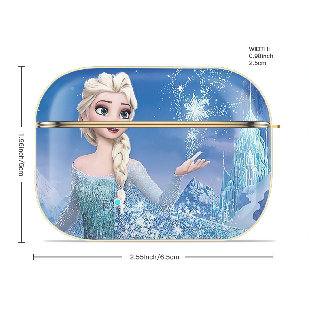 アナと雪の女王 アンナ エルサ Frozen Anna Elsa 【AirPods Pro用】ハードシェル保護ケース｜耐衝撃・防指紋・カラビナ付き商品仕様