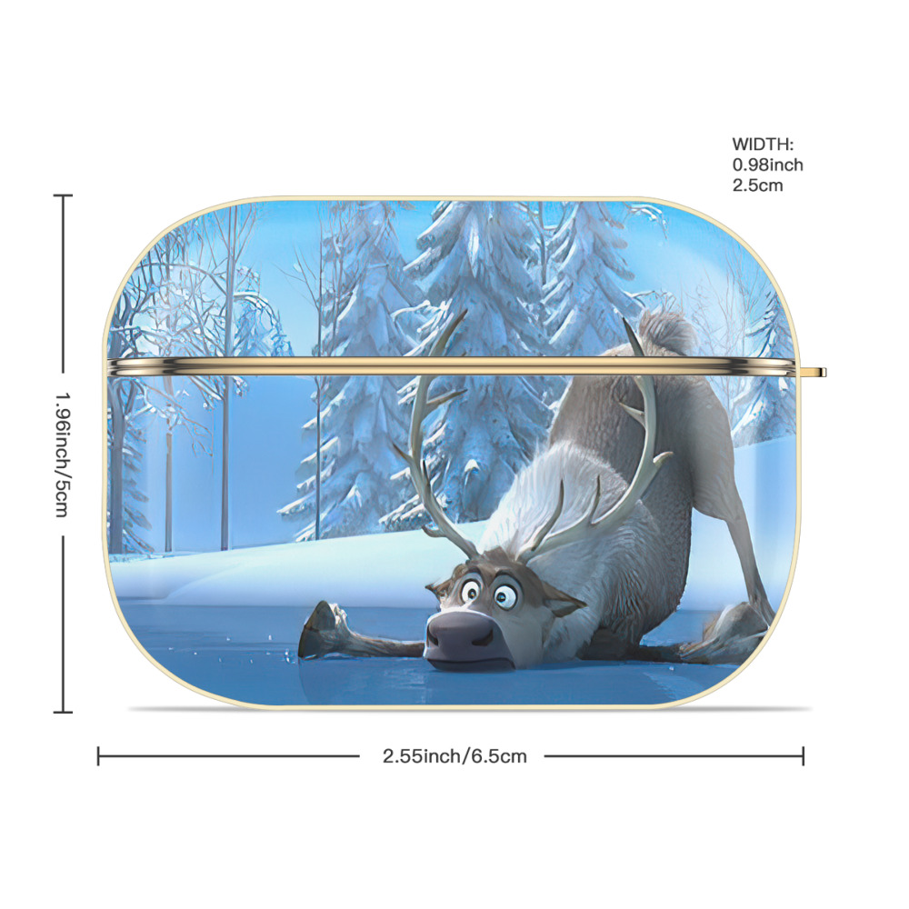アナと雪の女王 アンナ エルサ Frozen Anna Elsa 【AirPods Pro用】ハードシェル保護ケース｜耐衝撃・防指紋・カラビナ付き商品仕様