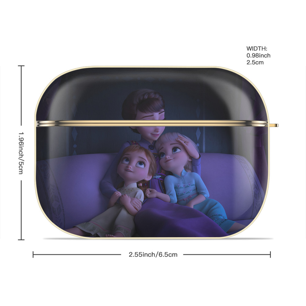 アナと雪の女王 アンナ エルサ Frozen Anna Elsa 【AirPods Pro用】ハードシェル保護ケース｜耐衝撃・防指紋・カラビナ付き商品仕様