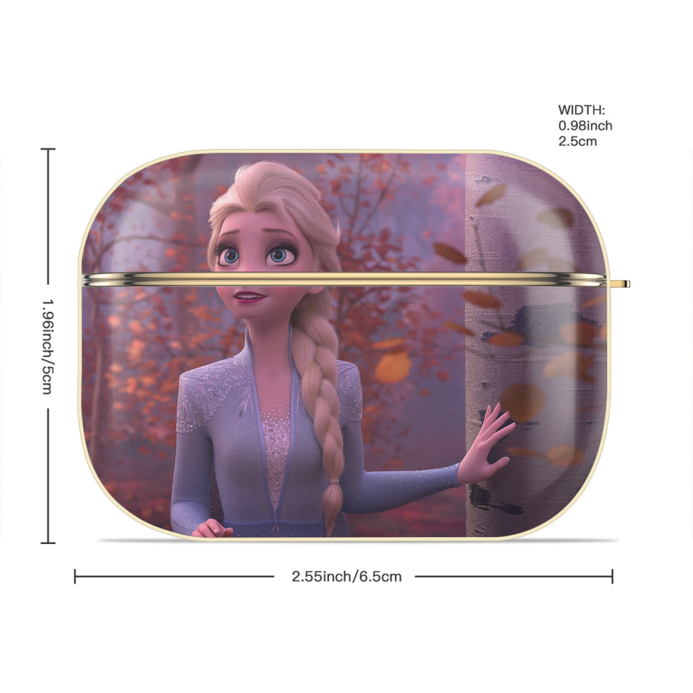 アナと雪の女王 アンナ エルサ Frozen Anna Elsa 【AirPods Pro用】ハードシェル保護ケース｜耐衝撃・防指紋・カラビナ付き商品仕様