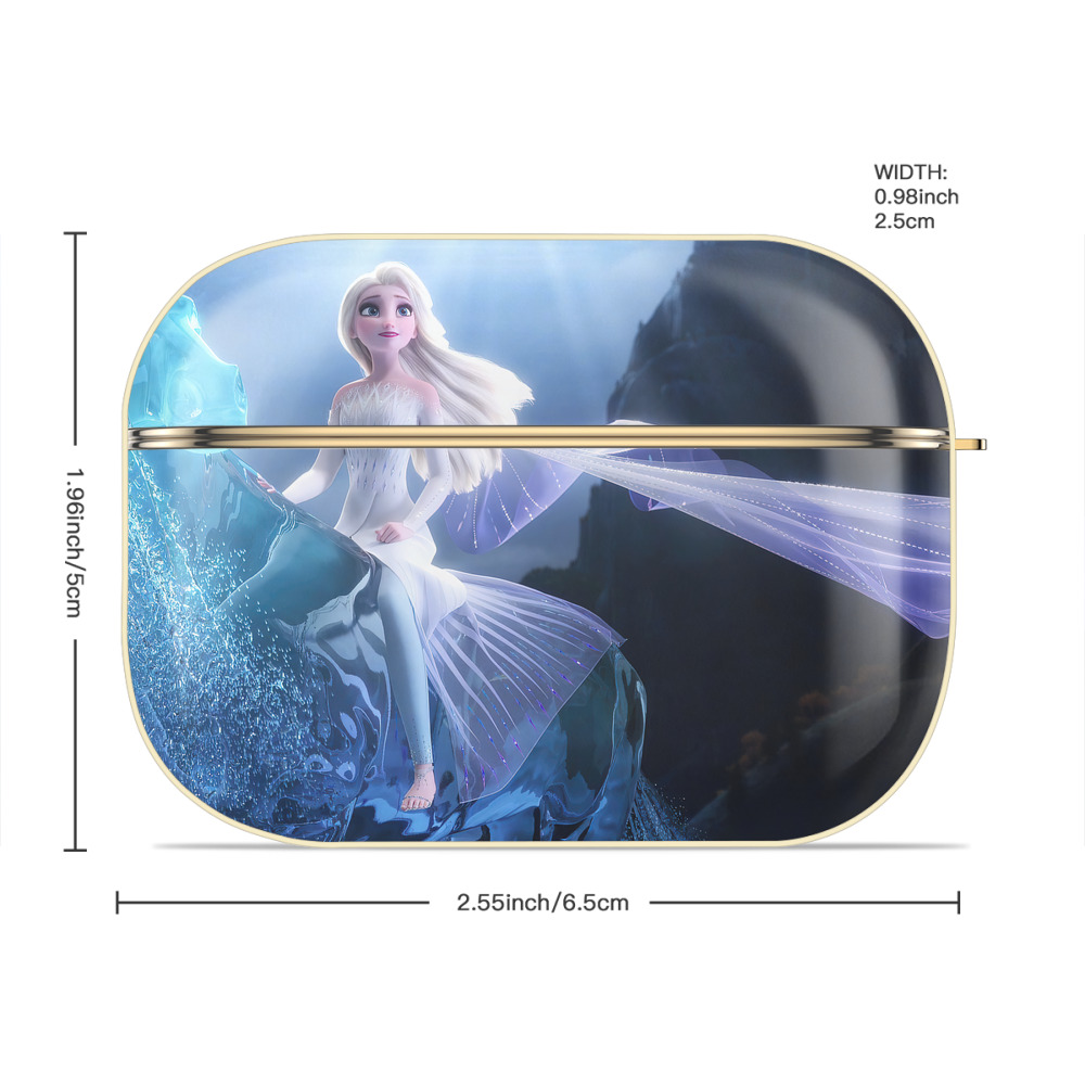 アナと雪の女王 アンナ エルサ Frozen Anna Elsa 【AirPods Pro用】ハードシェル保護ケース｜耐衝撃・防指紋・カラビナ付き商品仕様