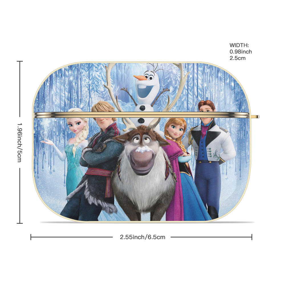 アナと雪の女王 アンナ エルサ Frozen Anna Elsa 【AirPods Pro用】ハードシェル保護ケース｜耐衝撃・防指紋・カラビナ付き商品仕様