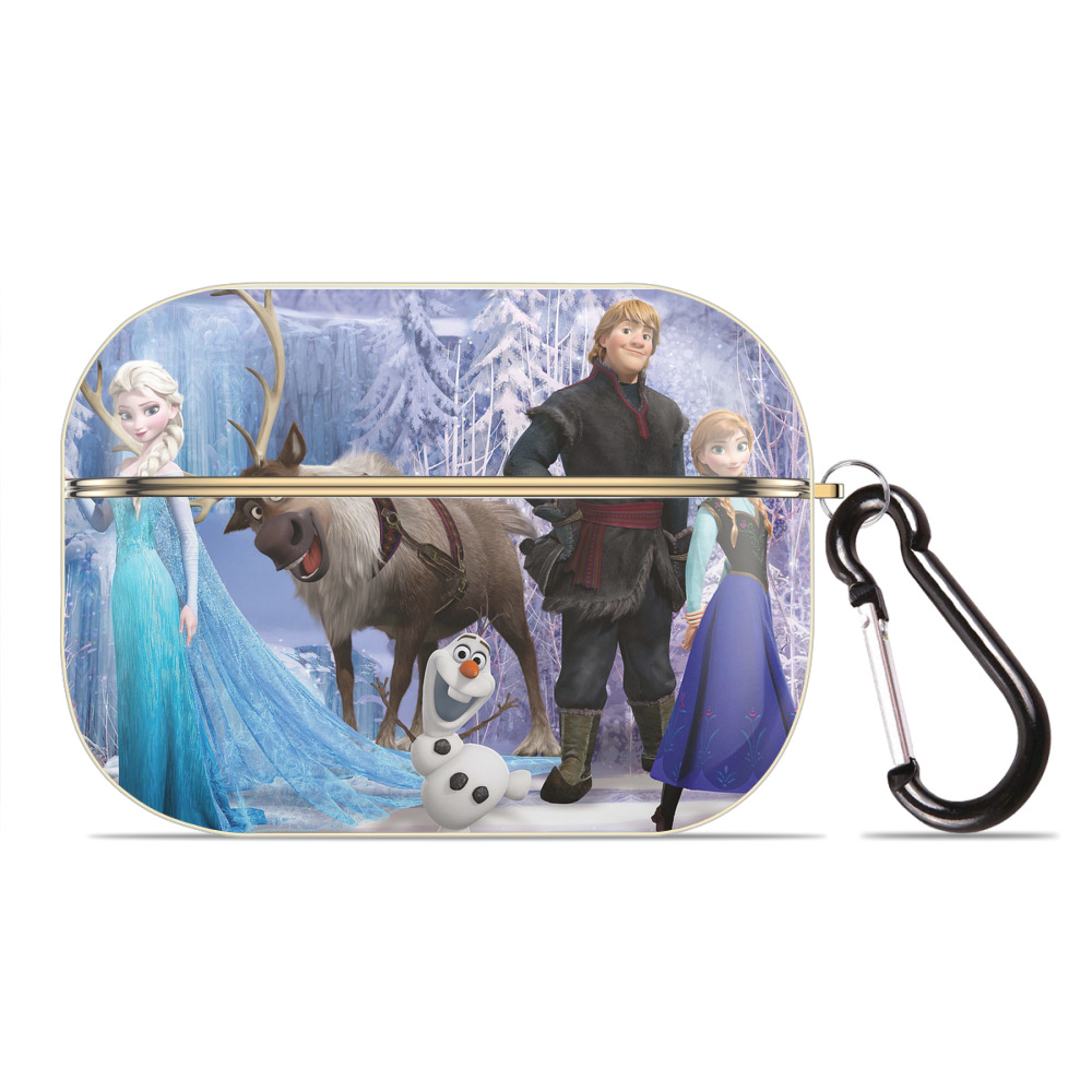 （画像用） アナと雪の女王 アンナ エルサ Frozen Anna Elsa 【AirPods Pro用】ハードシェル保護ケース｜耐衝撃・防指紋・カラビナ付き商品仕様
