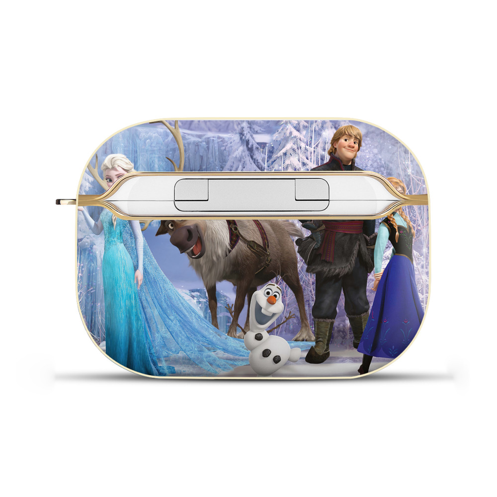 （画像用） アナと雪の女王 アンナ エルサ Frozen Anna Elsa 【AirPods Pro用】ハードシェル保護ケース｜耐衝撃・防指紋・カラビナ付き商品仕様