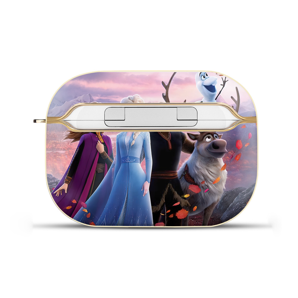 （画像用） アナと雪の女王 アンナ エルサ Frozen Anna Elsa 【AirPods Pro用】ハードシェル保護ケース｜耐衝撃・防指紋・カラビナ付き商品仕様