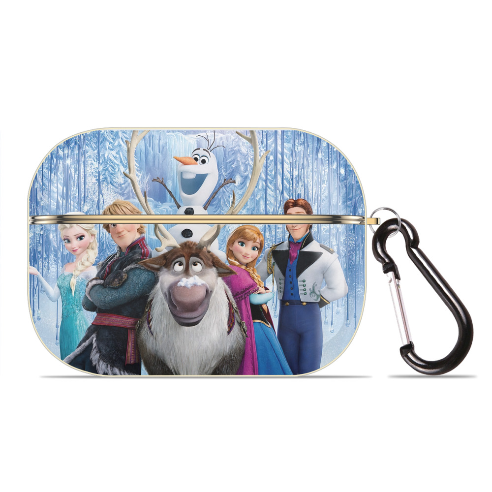 （画像用） アナと雪の女王 アンナ エルサ Frozen Anna Elsa 【AirPods Pro用】ハードシェル保護ケース｜耐衝撃・防指紋・カラビナ付き商品仕様
