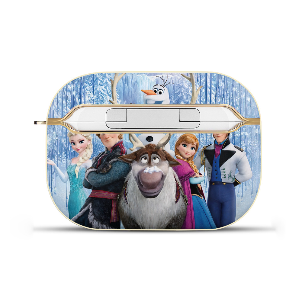 （画像用） アナと雪の女王 アンナ エルサ Frozen Anna Elsa 【AirPods Pro用】ハードシェル保護ケース｜耐衝撃・防指紋・カラビナ付き商品仕様