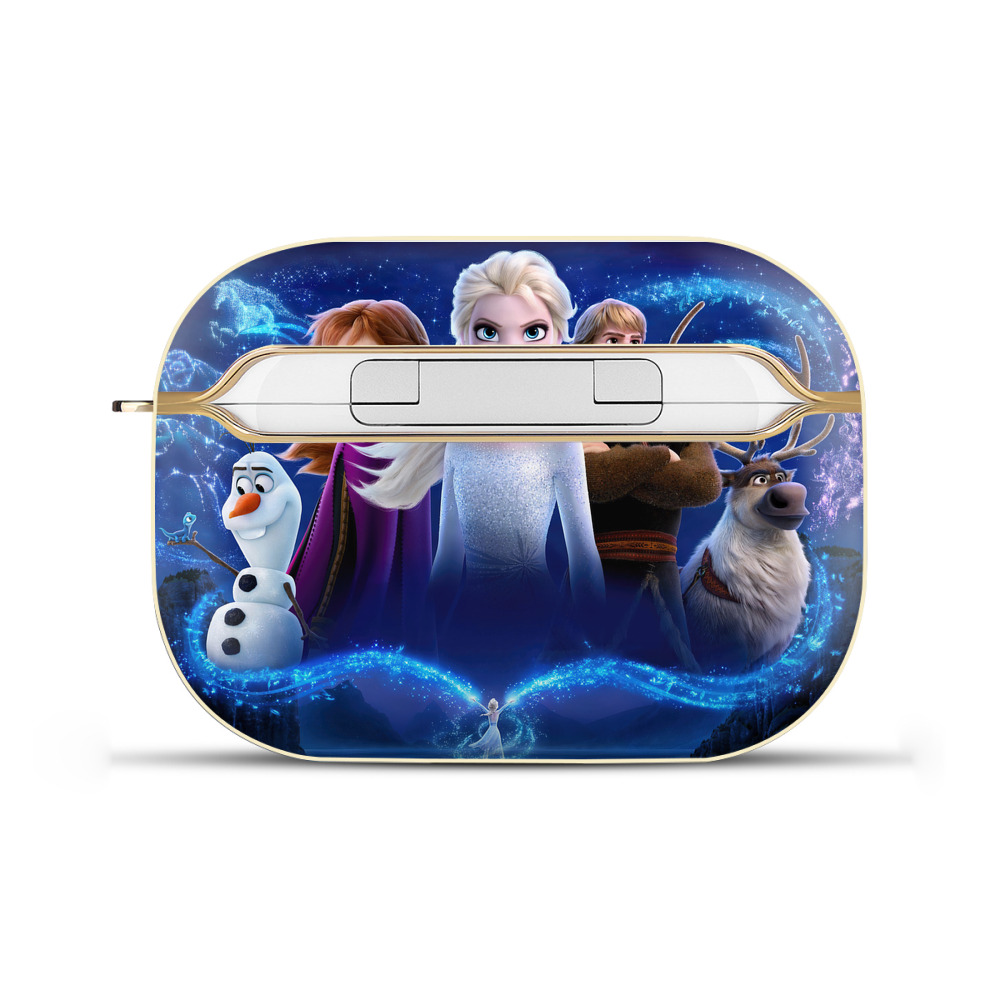 （画像用） アナと雪の女王 アンナ エルサ Frozen Anna Elsa 【AirPods Pro用】ハードシェル保護ケース｜耐衝撃・防指紋・カラビナ付き商品仕様