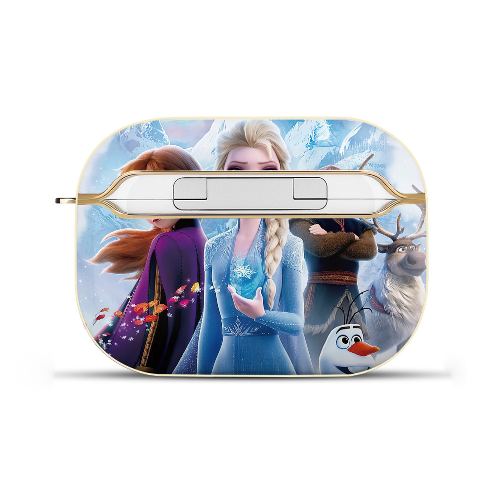 （画像用） アナと雪の女王 アンナ エルサ Frozen Anna Elsa 【AirPods Pro用】ハードシェル保護ケース｜耐衝撃・防指紋・カラビナ付き商品仕様