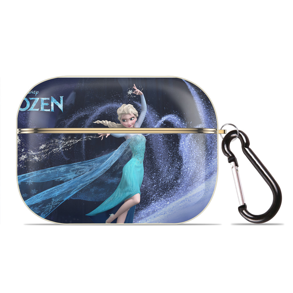 （画像用） アナと雪の女王 アンナ エルサ Frozen Anna Elsa 【AirPods Pro用】ハードシェル保護ケース｜耐衝撃・防指紋・カラビナ付き商品仕様