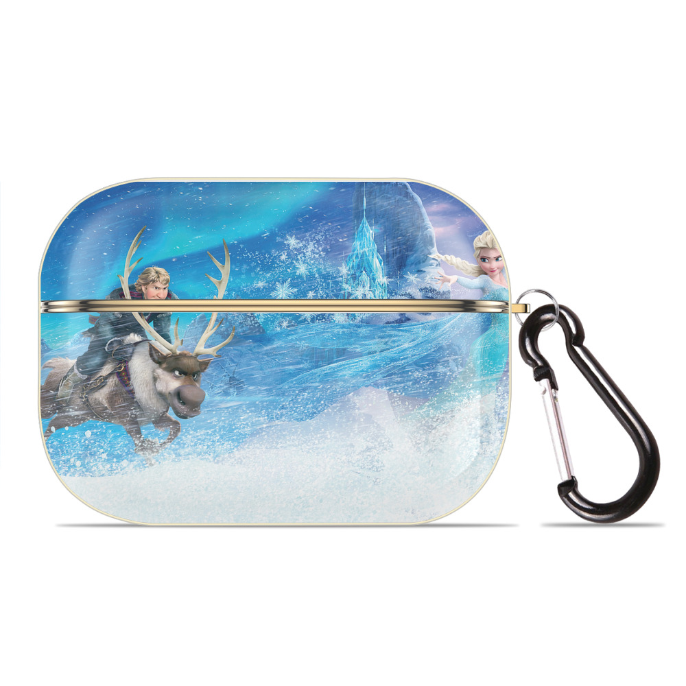 （画像用） アナと雪の女王 アンナ エルサ Frozen Anna Elsa 【AirPods Pro用】ハードシェル保護ケース｜耐衝撃・防指紋・カラビナ付き商品仕様