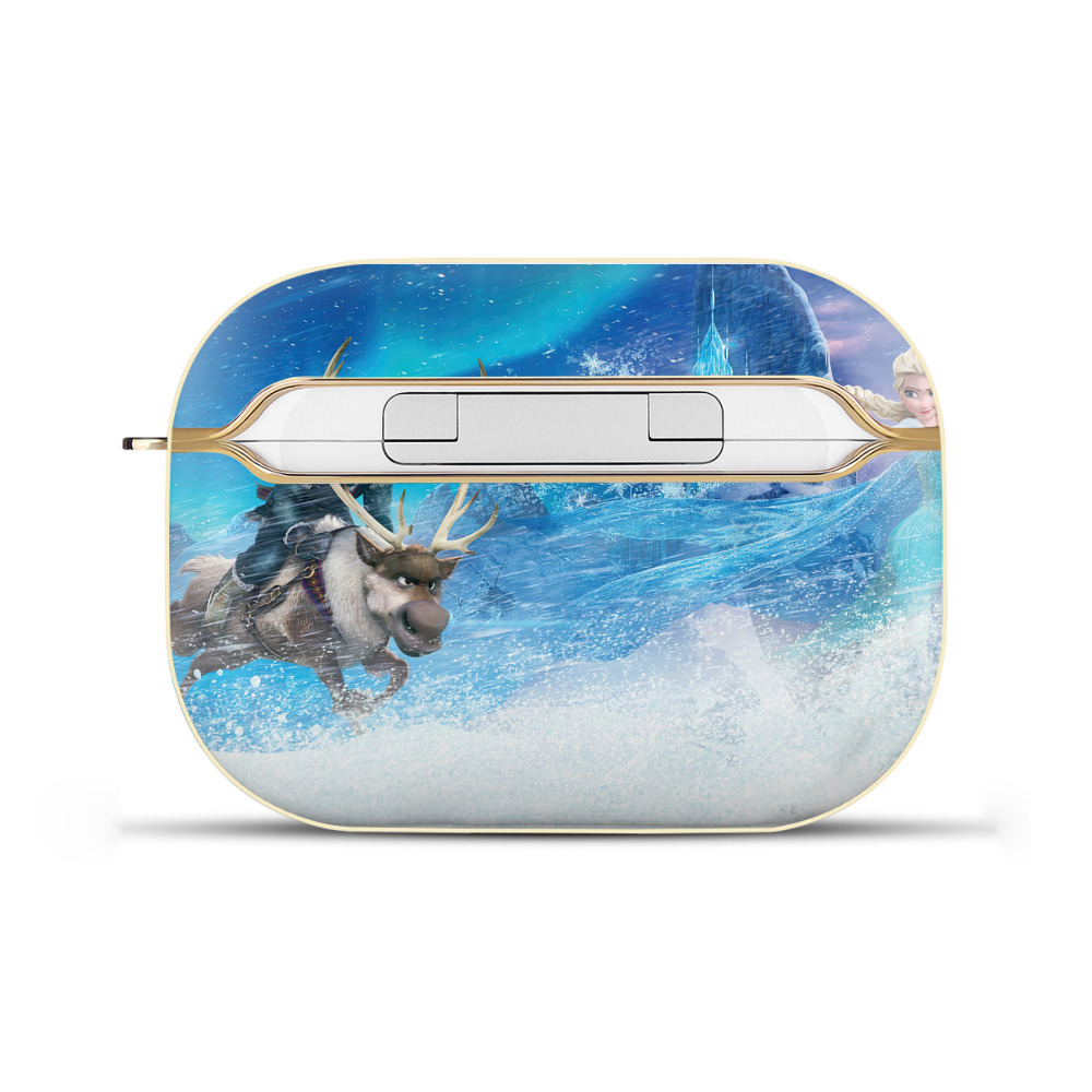 （画像用） アナと雪の女王 アンナ エルサ Frozen Anna Elsa 【AirPods Pro用】ハードシェル保護ケース｜耐衝撃・防指紋・カラビナ付き商品仕様