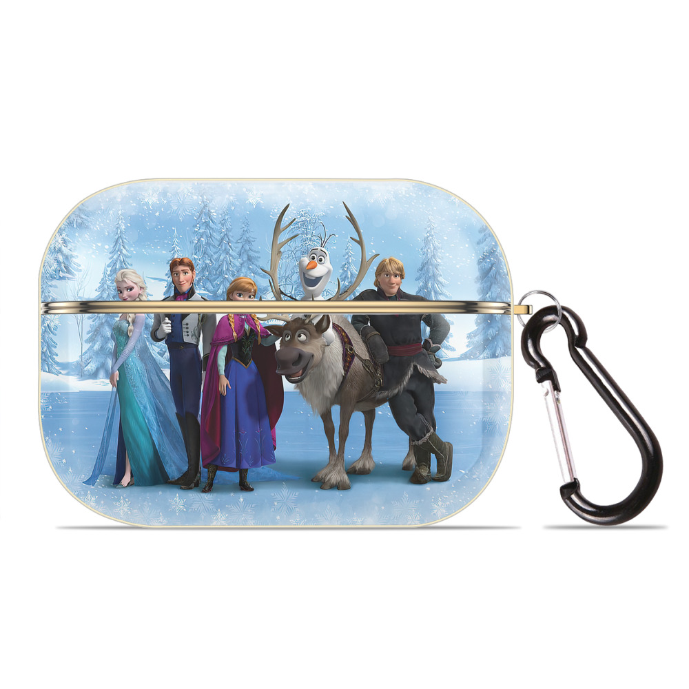 （画像用） アナと雪の女王 アンナ エルサ Frozen Anna Elsa 【AirPods Pro用】ハードシェル保護ケース｜耐衝撃・防指紋・カラビナ付き商品仕様