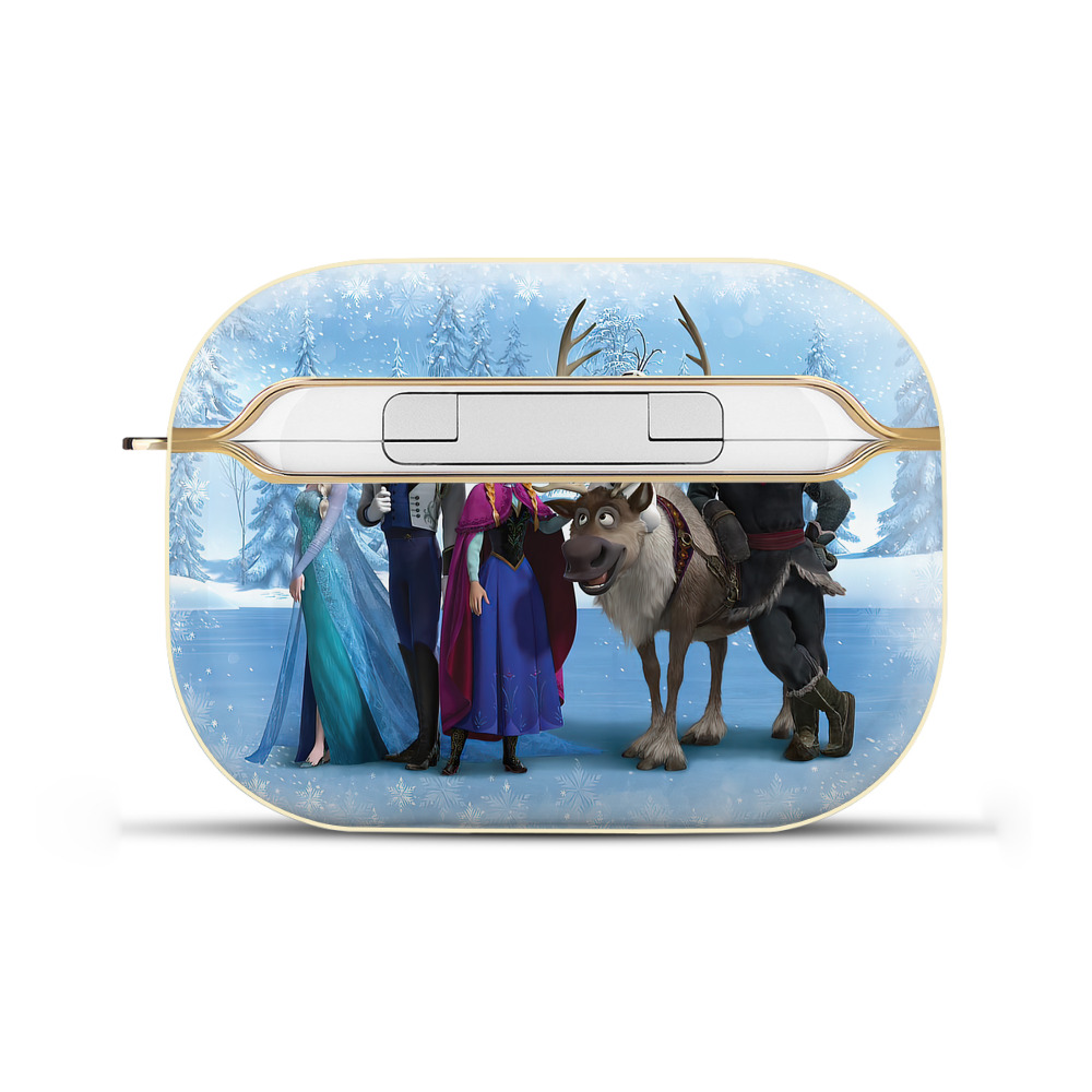 （画像用） アナと雪の女王 アンナ エルサ Frozen Anna Elsa 【AirPods Pro用】ハードシェル保護ケース｜耐衝撃・防指紋・カラビナ付き商品仕様