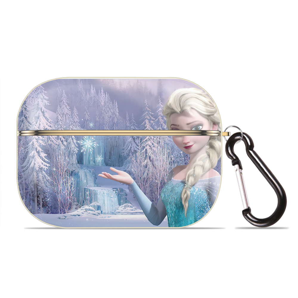 （画像用） アナと雪の女王 アンナ エルサ Frozen Anna Elsa 【AirPods Pro用】ハードシェル保護ケース｜耐衝撃・防指紋・カラビナ付き商品仕様
