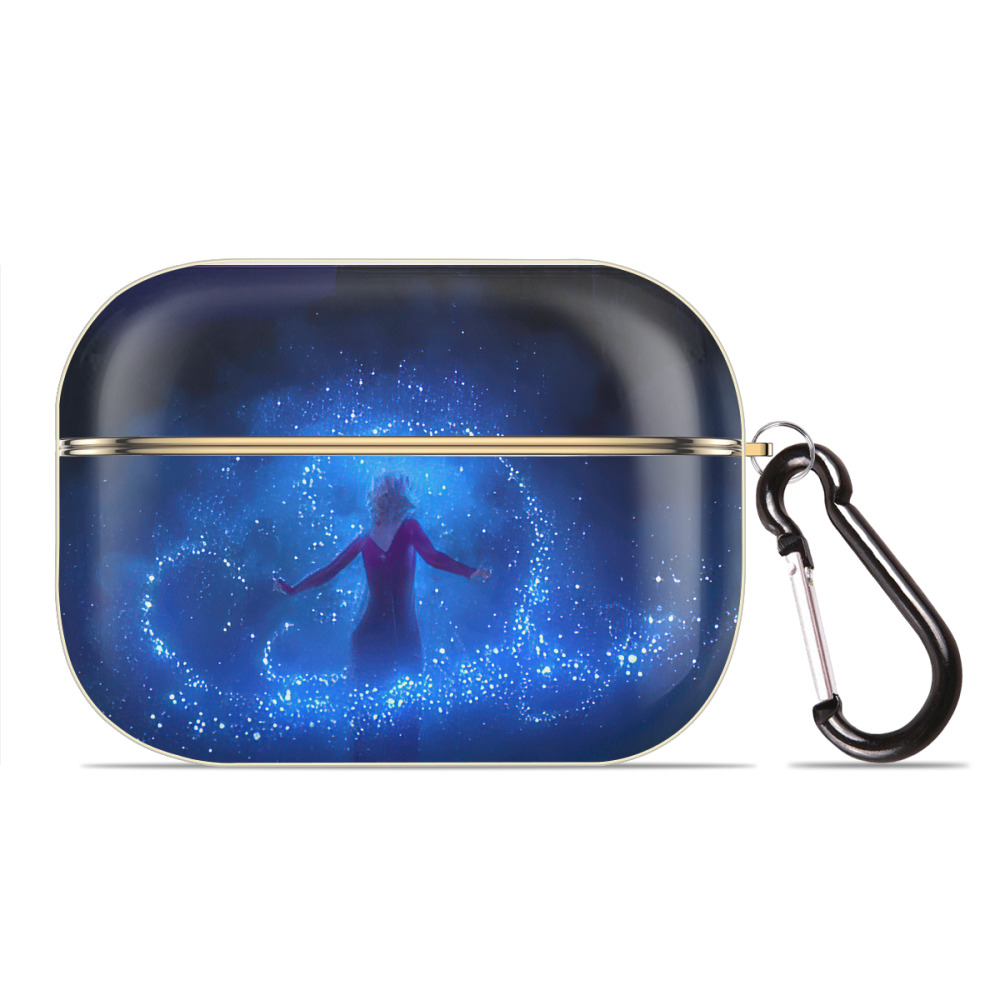 （画像用） アナと雪の女王 アンナ エルサ Frozen Anna Elsa 【AirPods Pro用】ハードシェル保護ケース｜耐衝撃・防指紋・カラビナ付き商品仕様