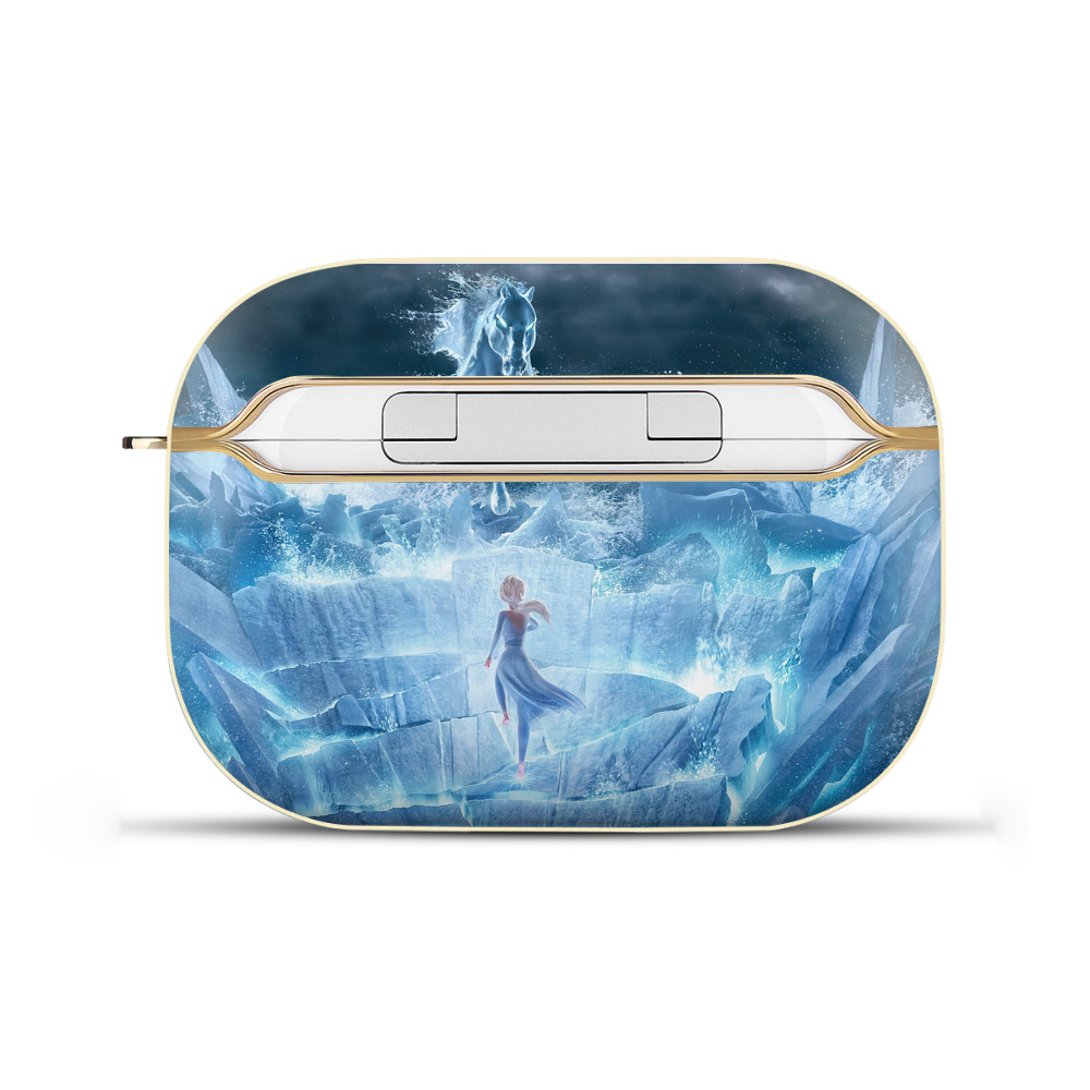 （画像用） アナと雪の女王 アンナ エルサ Frozen Anna Elsa 【AirPods Pro用】ハードシェル保護ケース｜耐衝撃・防指紋・カラビナ付き商品仕様