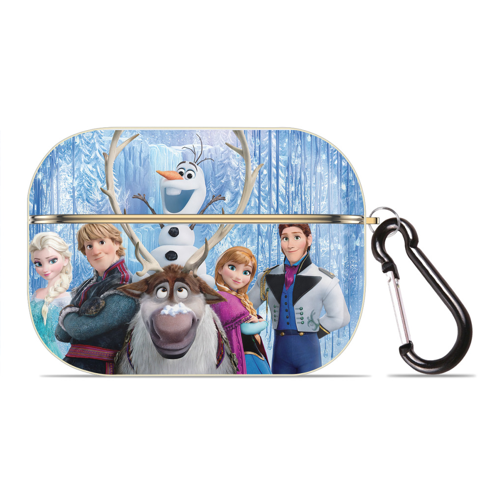 （画像用） アナと雪の女王 アンナ エルサ Frozen Anna Elsa 【AirPods Pro用】ハードシェル保護ケース｜耐衝撃・防指紋・カラビナ付き商品仕様