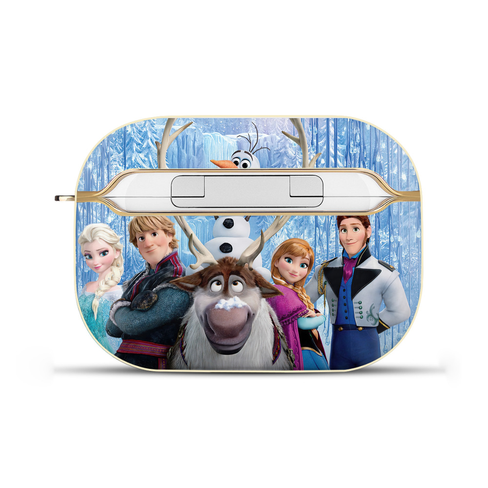 （画像用） アナと雪の女王 アンナ エルサ Frozen Anna Elsa 【AirPods Pro用】ハードシェル保護ケース｜耐衝撃・防指紋・カラビナ付き商品仕様