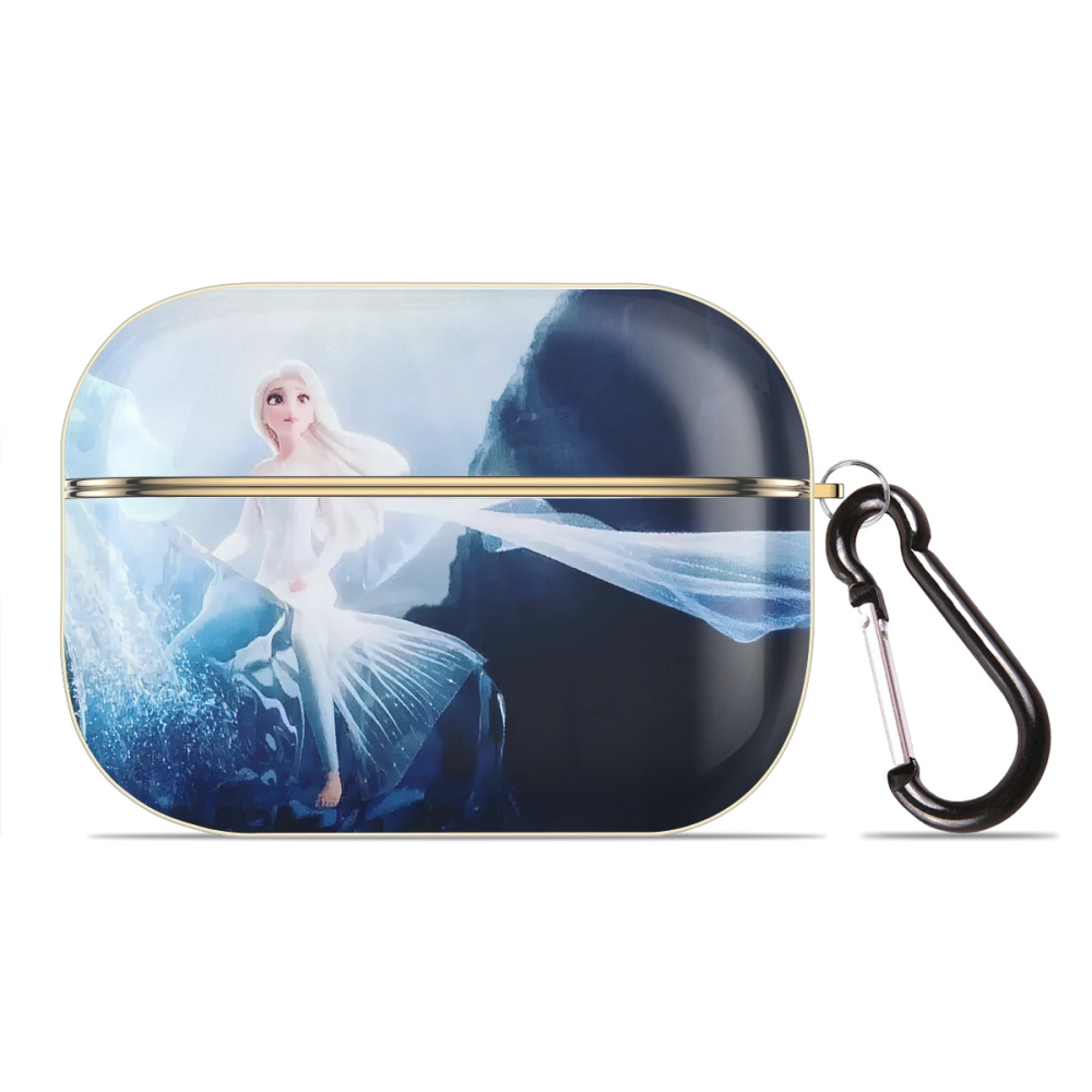 （画像用） アナと雪の女王 アンナ エルサ Frozen Anna Elsa 【AirPods Pro用】ハードシェル保護ケース｜耐衝撃・防指紋・カラビナ付き商品仕様