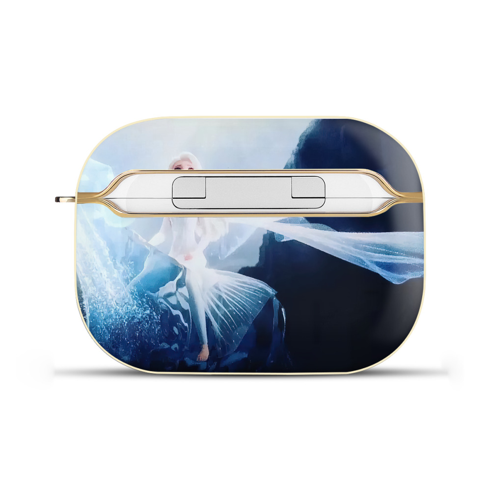 （画像用） アナと雪の女王 アンナ エルサ Frozen Anna Elsa 【AirPods Pro用】ハードシェル保護ケース｜耐衝撃・防指紋・カラビナ付き商品仕様