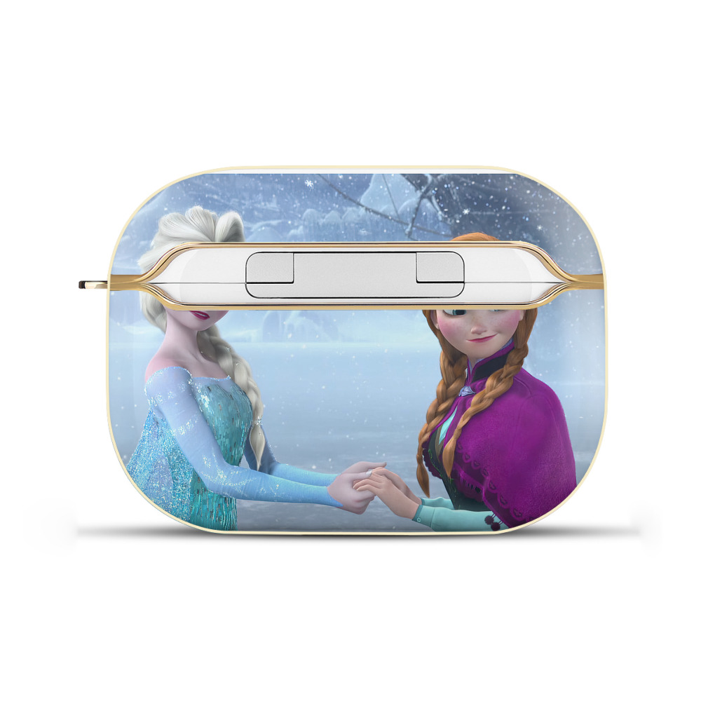 （画像用） アナと雪の女王 アンナ エルサ Frozen Anna Elsa 【AirPods Pro用】ハードシェル保護ケース｜耐衝撃・防指紋・カラビナ付き商品仕様