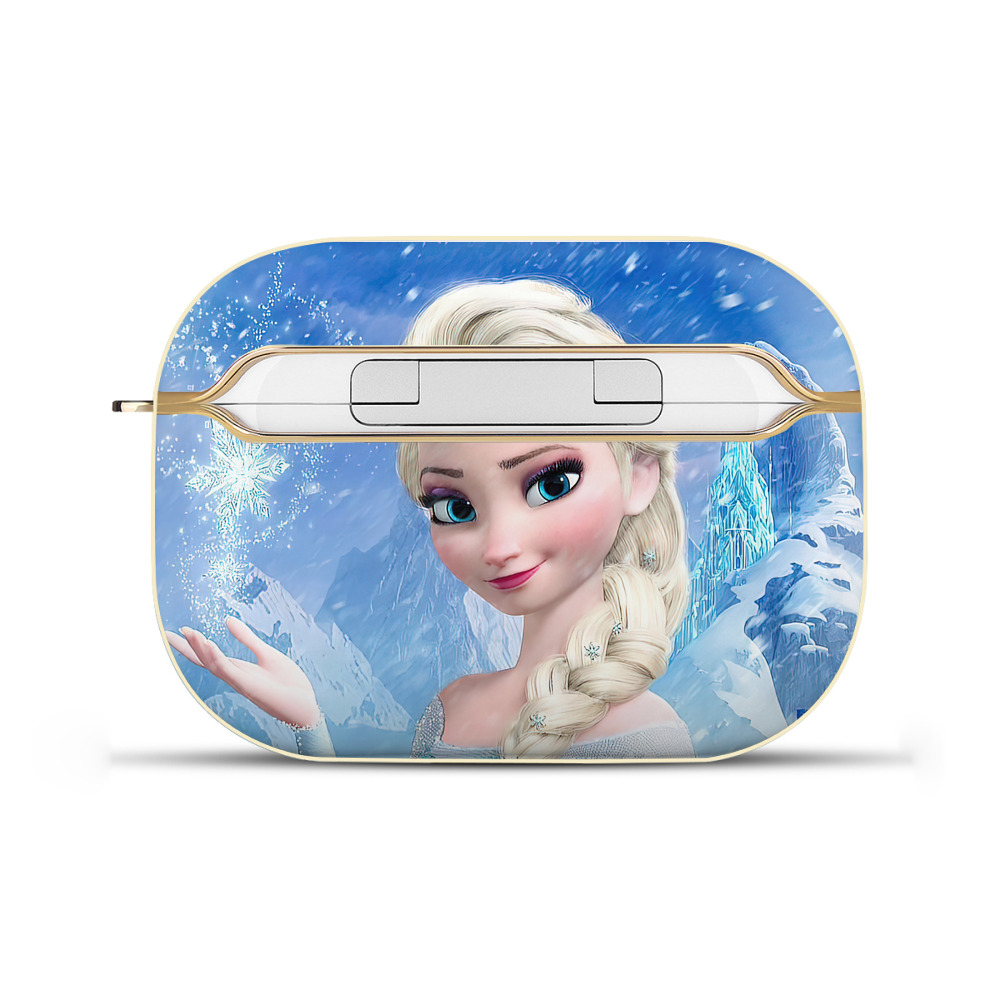 （画像用） アナと雪の女王 アンナ エルサ Frozen Anna Elsa 【AirPods Pro用】ハードシェル保護ケース｜耐衝撃・防指紋・カラビナ付き商品仕様