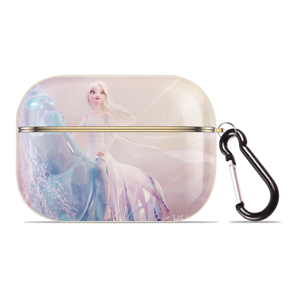 （画像用） アナと雪の女王 アンナ エルサ Frozen Anna Elsa 【AirPods Pro用】ハードシェル保護ケース｜耐衝撃・防指紋・カラビナ付き商品仕様
