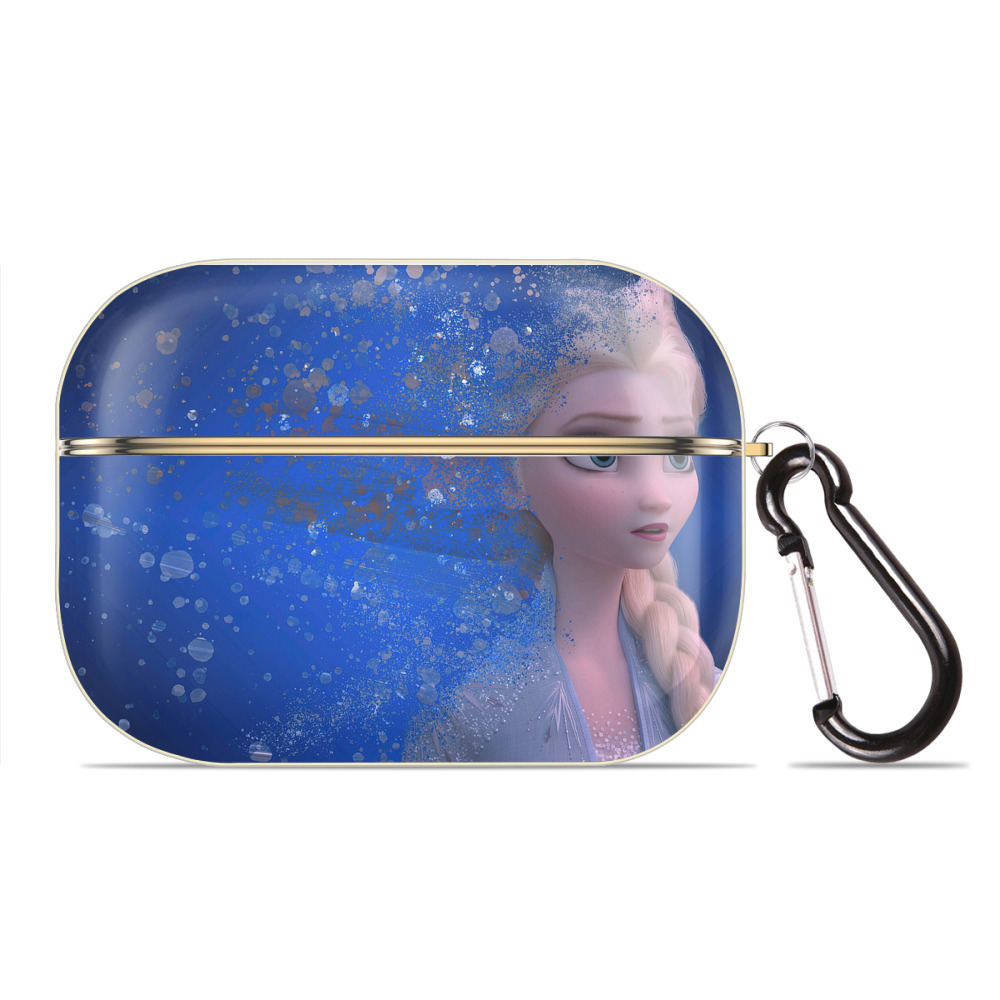 （画像用） アナと雪の女王 アンナ エルサ Frozen Anna Elsa 【AirPods Pro用】ハードシェル保護ケース｜耐衝撃・防指紋・カラビナ付き商品仕様