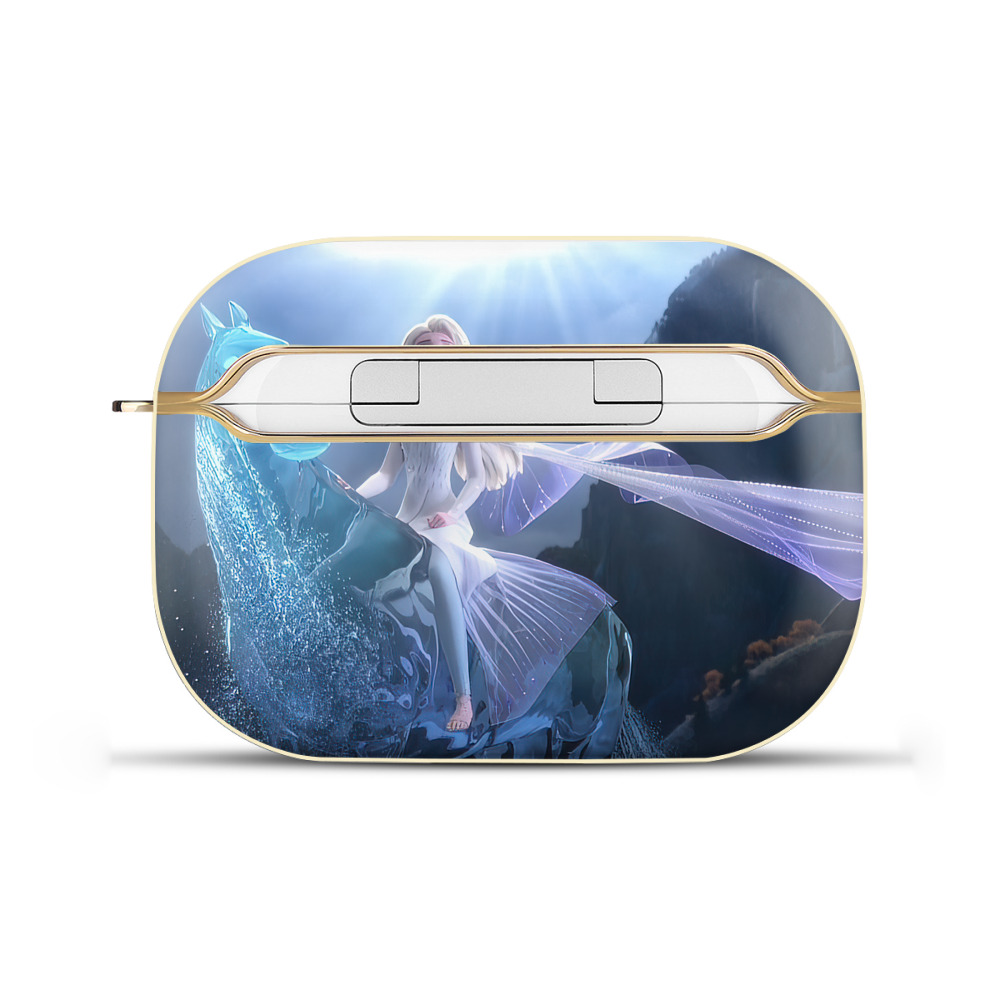 （画像用） アナと雪の女王 アンナ エルサ Frozen Anna Elsa 【AirPods Pro用】ハードシェル保護ケース｜耐衝撃・防指紋・カラビナ付き商品仕様