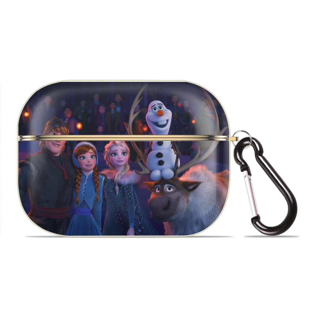 （画像用） アナと雪の女王 アンナ エルサ Frozen Anna Elsa 【AirPods Pro用】ハードシェル保護ケース｜耐衝撃・防指紋・カラビナ付き商品仕様